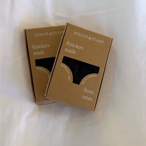 Stripe & Stare Women’s Black Knickers – Comfortable Everyday Panty